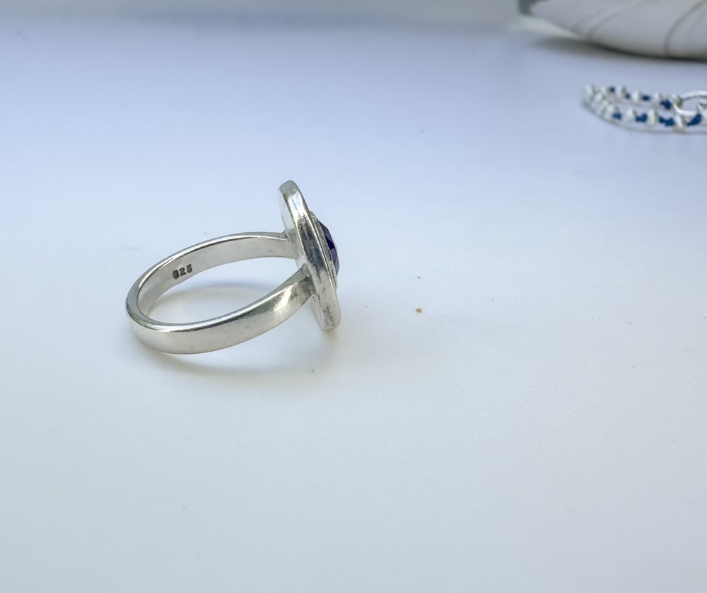Rhodolite Garnet Compass Ring