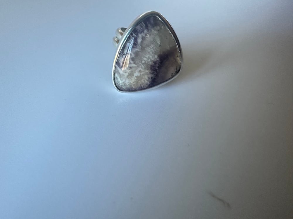 Trapiche Amyethyst voop ring | size 7 + MTO
